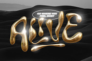 Wubble 2.0 3D Chrome Font Set, a Font by Sam Parrett (Thumbnail 5 of 7)