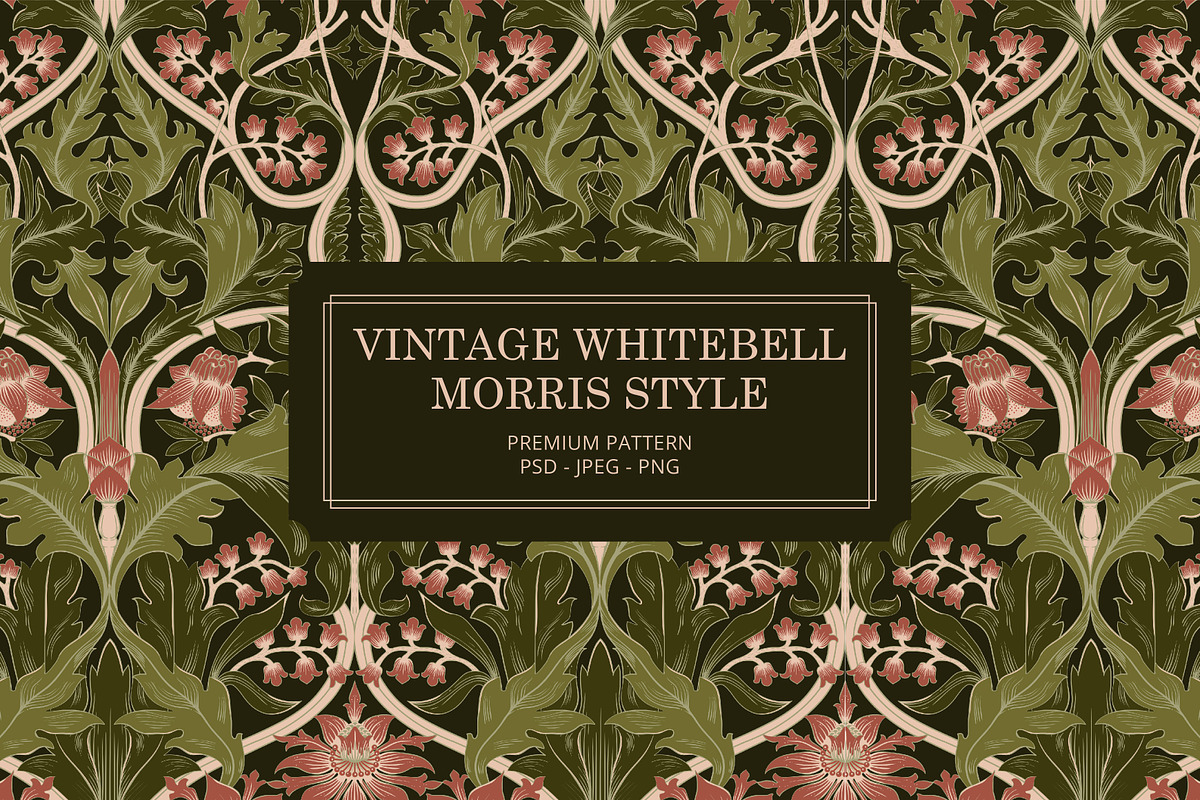 Vintage Whitebell Morris, a Pattern Graphic by ASTUDIO (Photo 1 of 6)