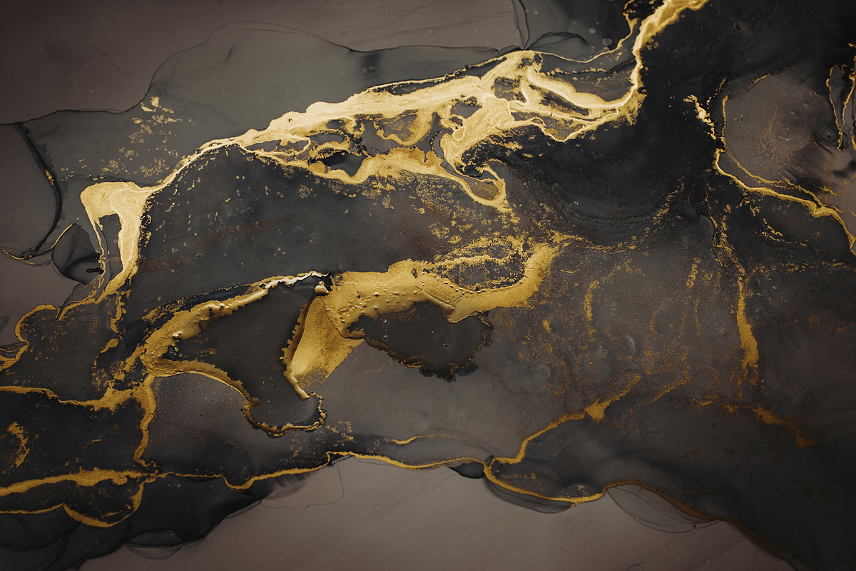 Black marble alcohol ink textures, a Texture Graphic by Anntuan (Photo 5 of 10)