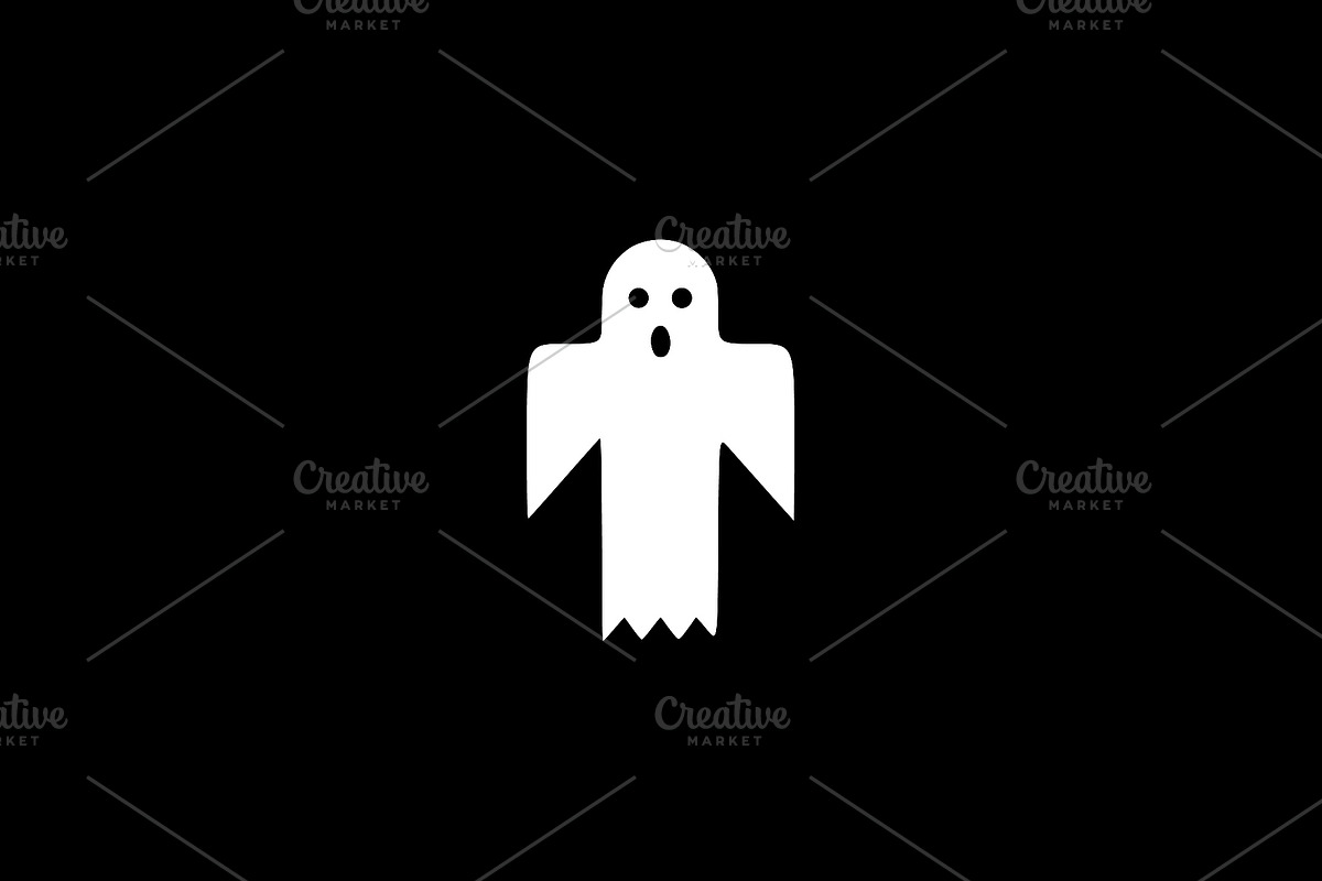 Modern Ghost Vector Illustration, a Seasonal Illustration by Vectorium Studio (Photo 2 of 4)