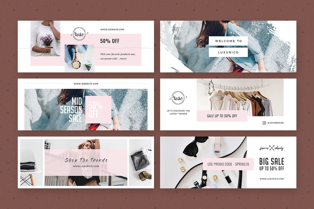 Modern Facebook Cover Pack - Canva, a Social Media Template by Crevo Studio (Photo 11 of 14)