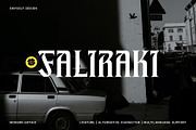 ED Faliraki Typeface, a Blackletter Font by Emyself Design (Thumbnail 1 of 10)