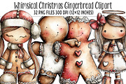 Whimsical Christmas Gingerbread PNG, an Illustration by SinaCreation (Thumbnail 1 of 7)