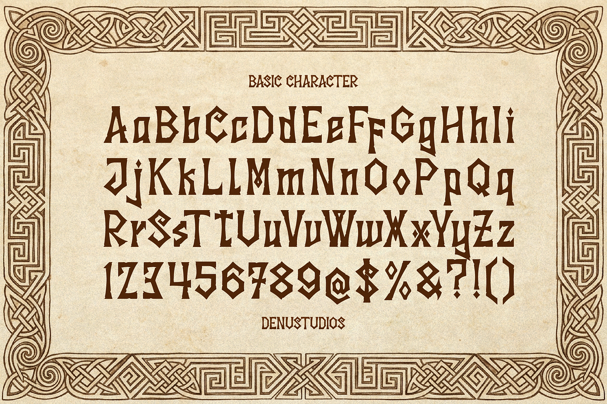 North Eternal | Runic Display Font, a Blackletter Font by Denustudios (Photo 9 of 11)