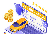 Car Insurance Services Concepts, a Finance Illustration by TAlex (Thumbnail 2 of 6)
