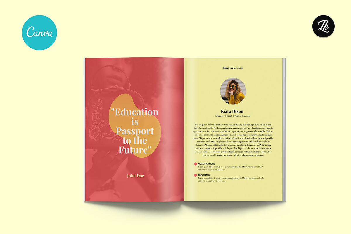 Canva Ecourse Plan Template, a Templates & Theme by ZohairKhanLtd (Photo 2 of 6)