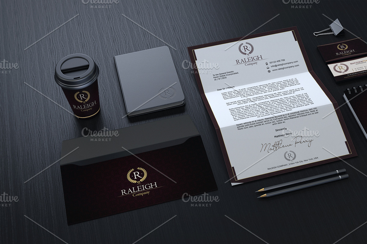 Raleigh Corporate Identity, a Stationery Template by Design by Mirko (Photo 2 of 5)