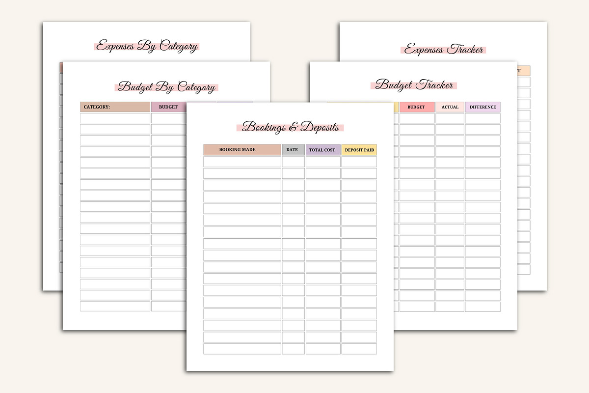 2026–2027 Wedding Planning Companion, a Stationery Template by Designmela01 (Photo 6 of 10)