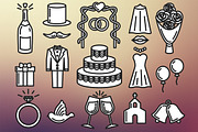 Wedding Set Outlined & Colored, an Icon by DeniseUytiepo (Thumbnail 5 of 5)