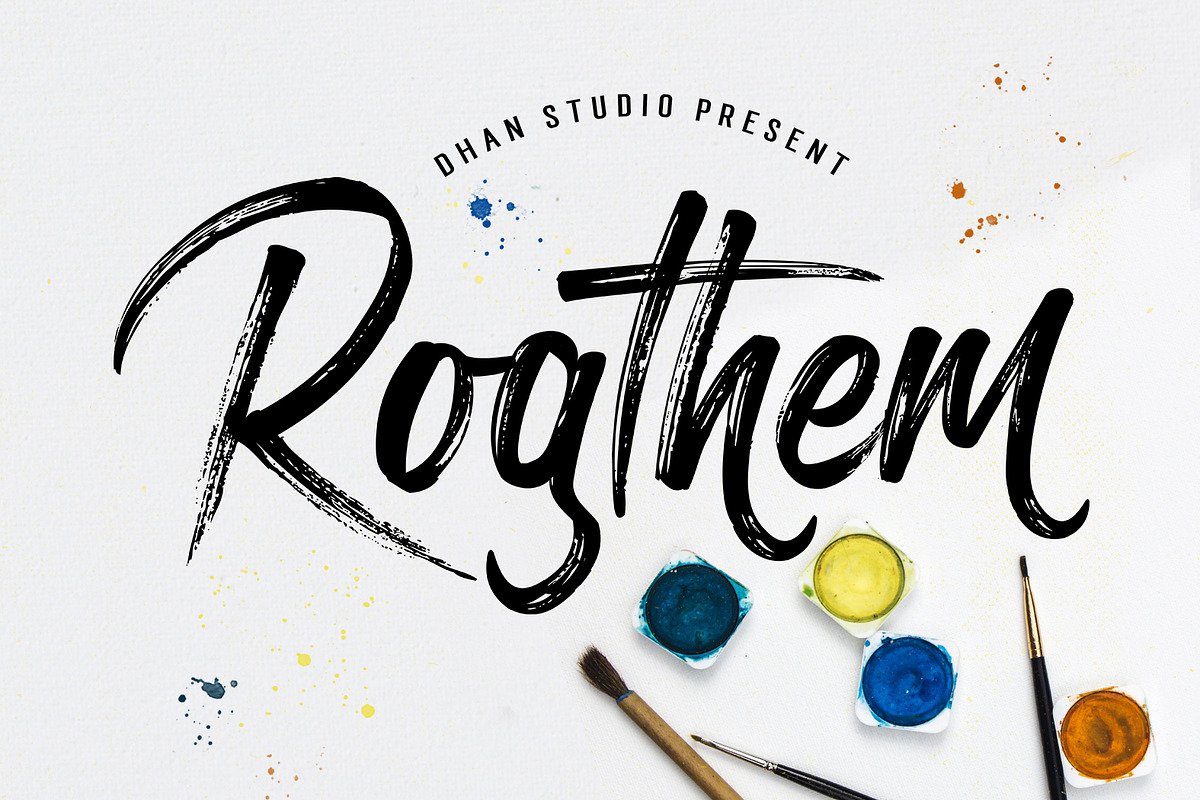 Rogthem Brush Font
