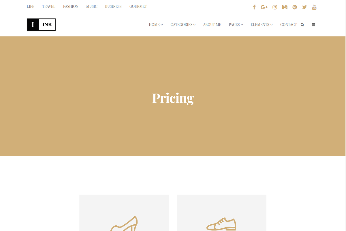 Ink Minimalist Blog WordPress Theme, a WordPress Template by Visualmodo (Photo 16 of 20)