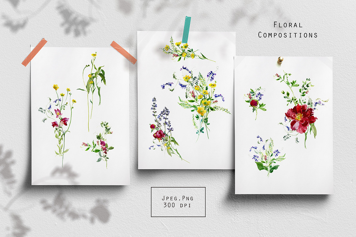 Summer Feel. Watercolor Set, a Pattern Graphic by Irina Dolgikh (Photo 10 of 16)