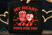 Knitted Popcorn & Heart Png, an Illustration by Craft Nest (Thumbnail 6 of 7)