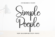 Simple Poeple, a Handwritten Font by InermediaSTUDIO (Thumbnail 1 of 8)