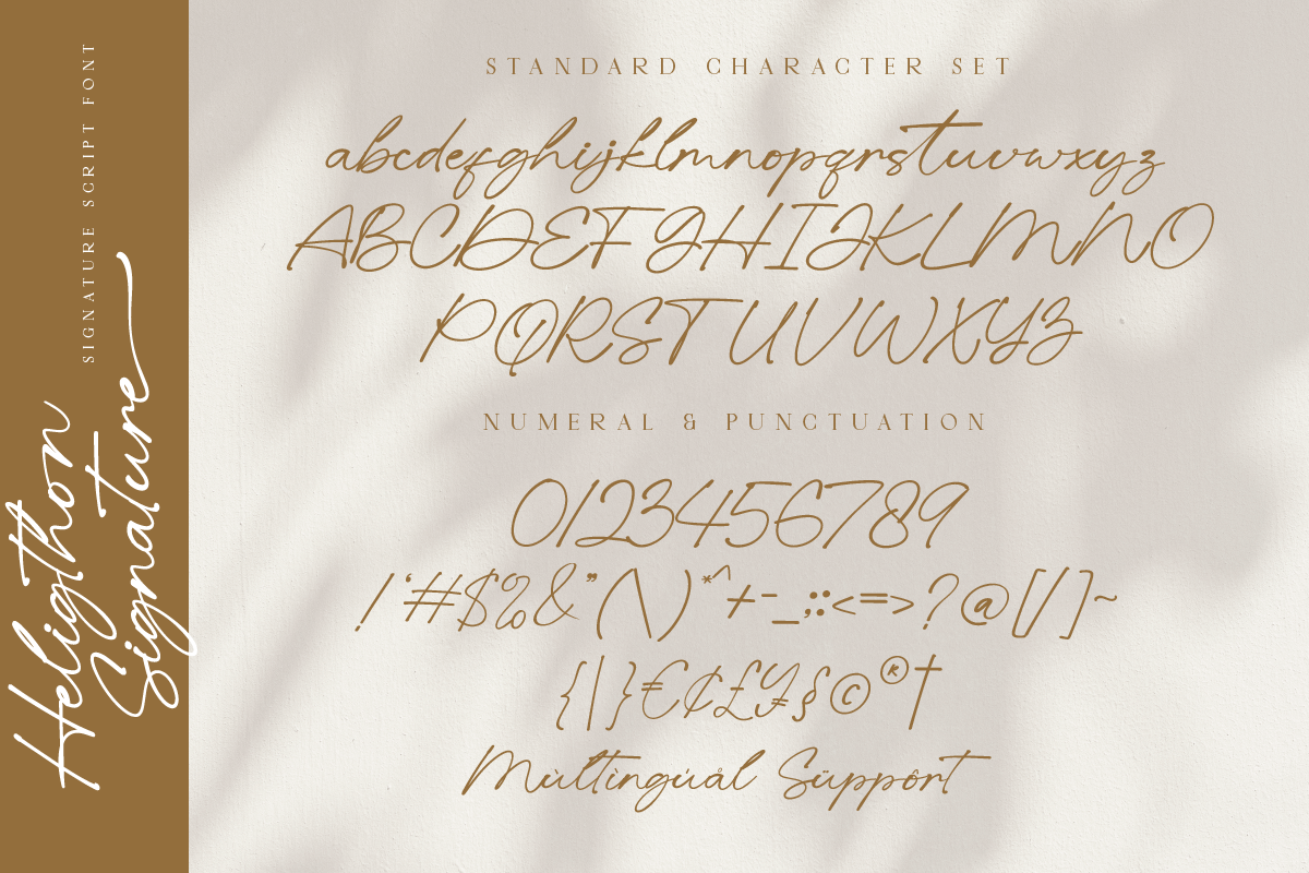 Heligthon Luxury Signature Script, a Script Font by Ronny Studio (Photo 8 of 9)