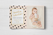 Newborn announcement template, an Invitation Template by annago (Thumbnail 1 of 2)