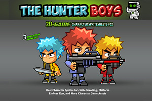 Hunter Boys- Character Sprites 02