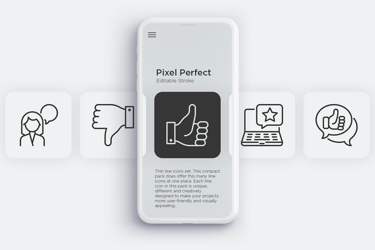 Testimonials 20 Pixel Perfect Icons, an Outline Icon by Alex Blogoodf (Photo 3 of 11)