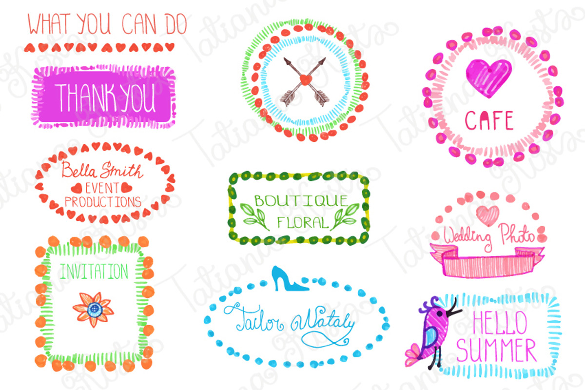 Highlighter brushes,bordes,wreath preview 4