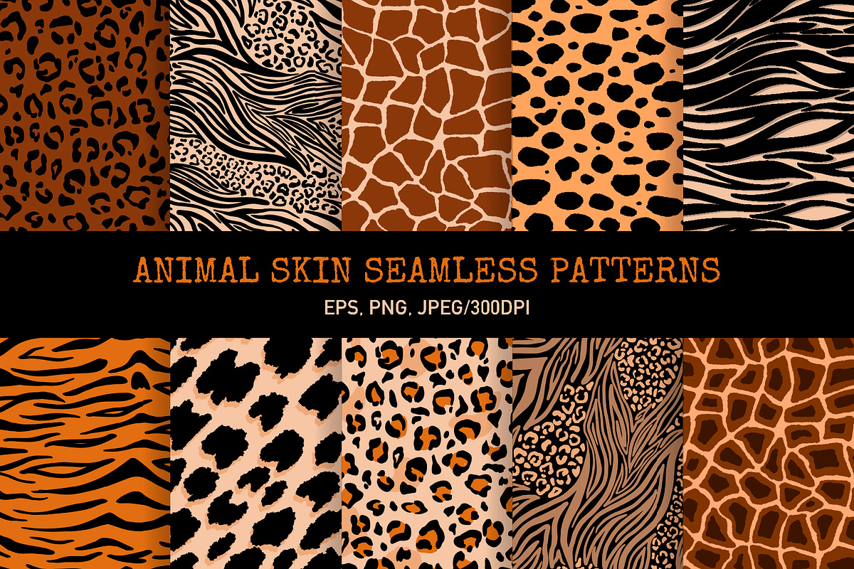 Animal Skin Seamless Patterns, a Pattern Graphic by Alona Savchuk (Photo 1 of 4)