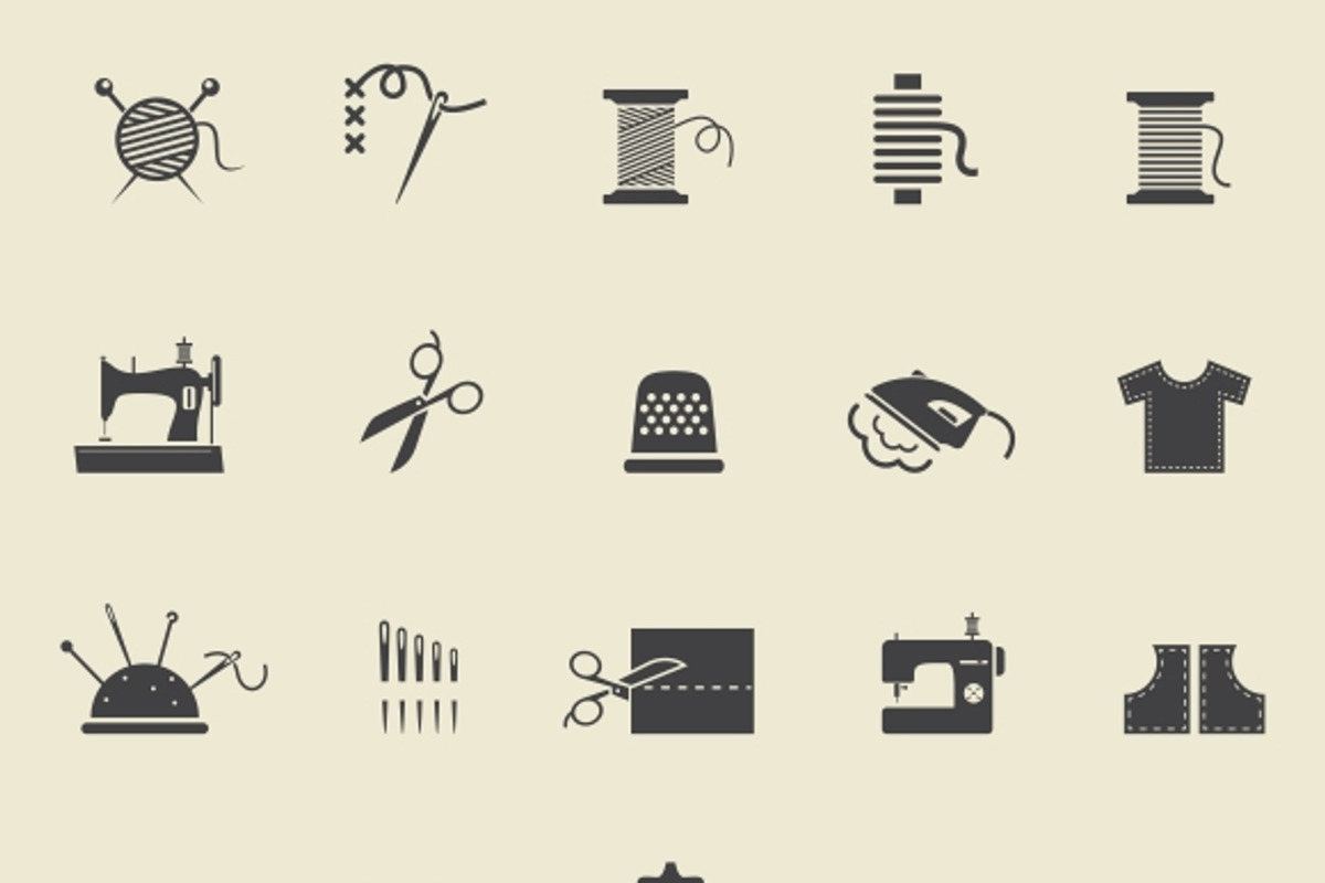 Sewing icons