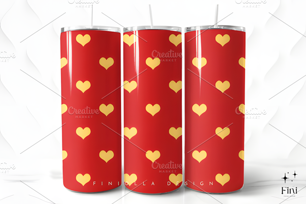 Christmas Heart Seamless Digital, a Pattern Graphic by Coco Bloom (Photo 4 of 4)