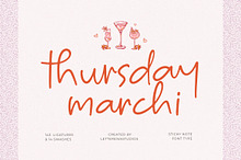 Thursday Marchi Sticky Note Font