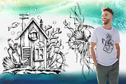 Nautical clip-art line-art graphic, an Animal Illustration by NATASHA CHU (Thumbnail 7 of 16)