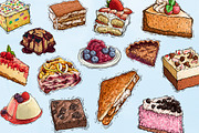 Cakes Watercolor Illustration, an Object Graphic by RMPL.std (Thumbnail 3 of 4)