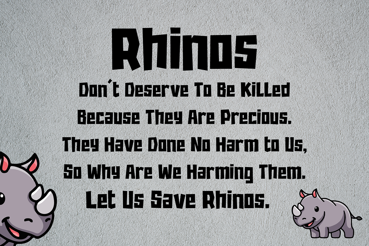 Rhino, a Sans Serif Font by almazstudio (Photo 6 of 8)
