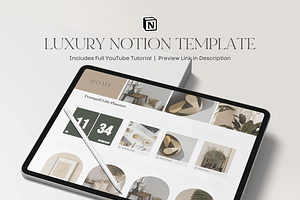 Notion Life Planner, a Templates & Theme by Asha Glenn Design Studio