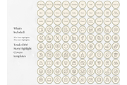 100 Yoga Story Highlight Covers, a Social Media Template by PatternLab. (Thumbnail 2 of 9)
