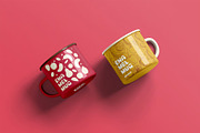 Enamel Mug Mock-up, a Cups & Container Mockup by zippypixelstudio (Thumbnail 4 of 13)
