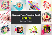 Abustract Photo Template Bundle, a Templates & Theme by Graphic_Art (Thumbnail 1 of 6)