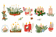 Christmas Botanical Clipart, a Seasonal Illustration by Anna Studio (Thumbnail 11 of 12)