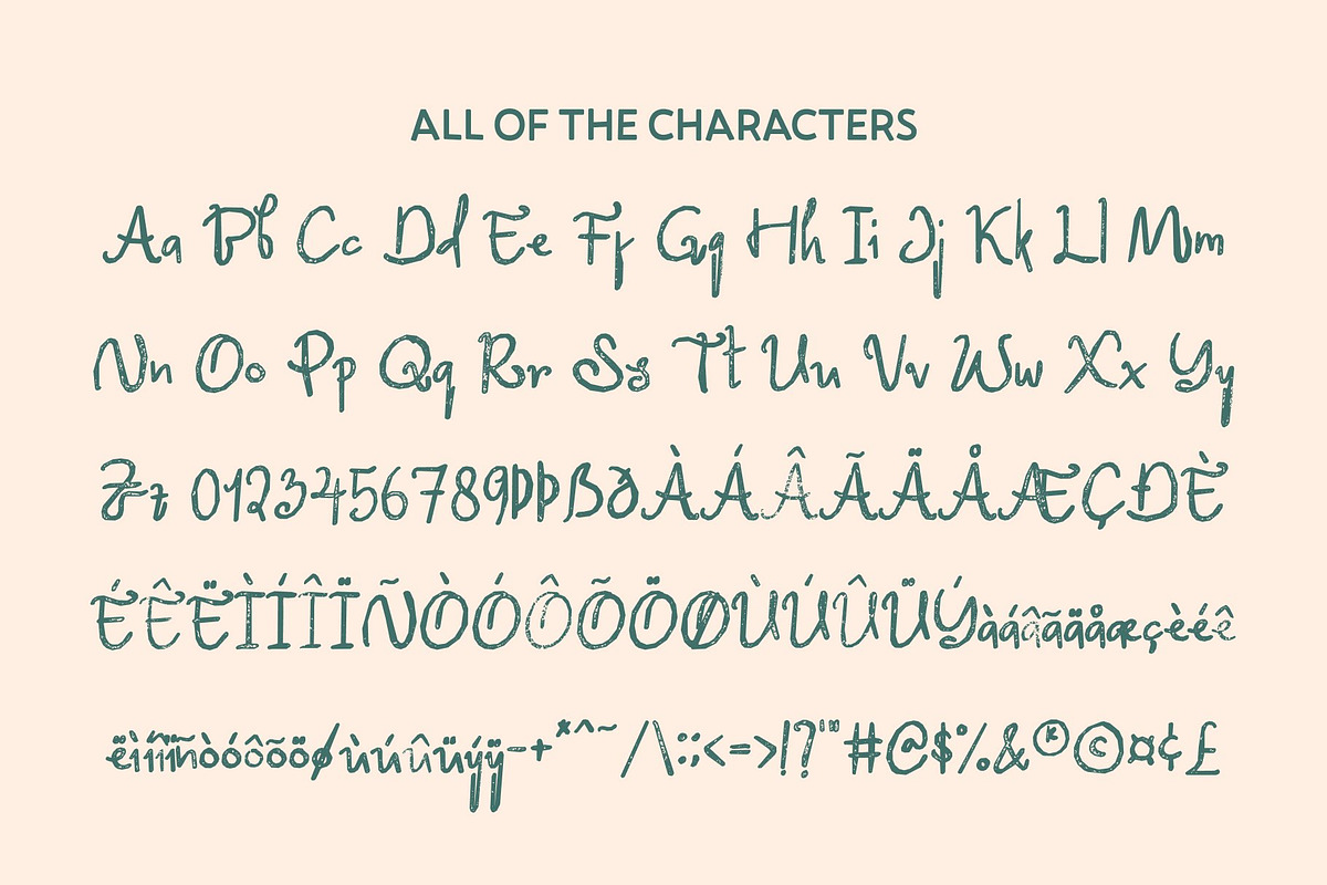 CS Belluga Stamp, a Handwritten Font by Craft Supply Co. (Photo 8 of 8)
