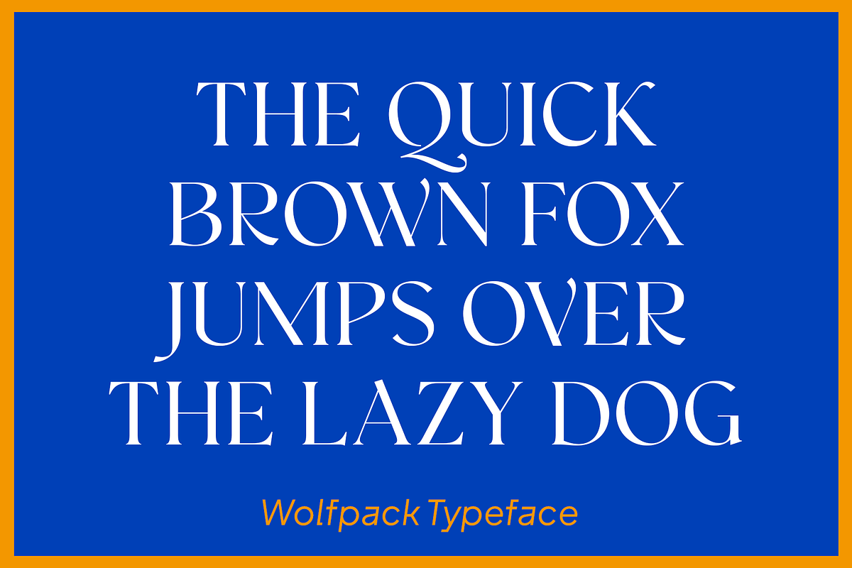 Wolfpack Elegant Stylish Font, a Serif Font by Vampstudio (Photo 6 of 14)