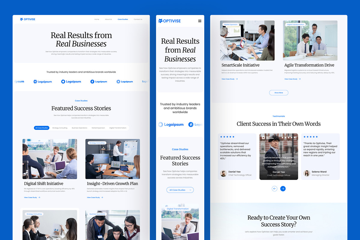 Business Consulting Website, an UI Kit Template by peterdraw (Photo 4 of 7)