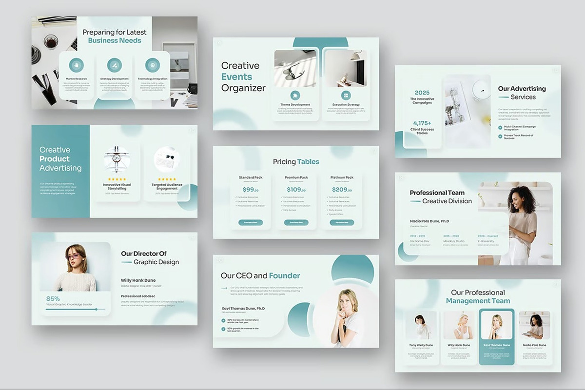 Creative  Presentation PowerPoint, a Presentation Template by Fit-tee (Photo 8 of 10)