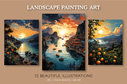 Landscape Painting Art 02. Wall Art., a Decorative Illustration by KENO Mascots (Thumbnail 3 of 8)