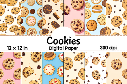 Cookie Seamless Pattern