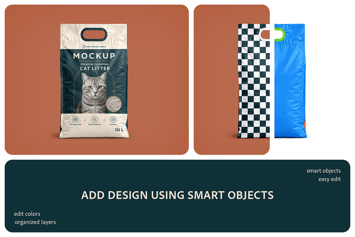 Cat Litter Packaging Mockup Set, a Packaging Mockup by Country4k (Photo 2 of 4)