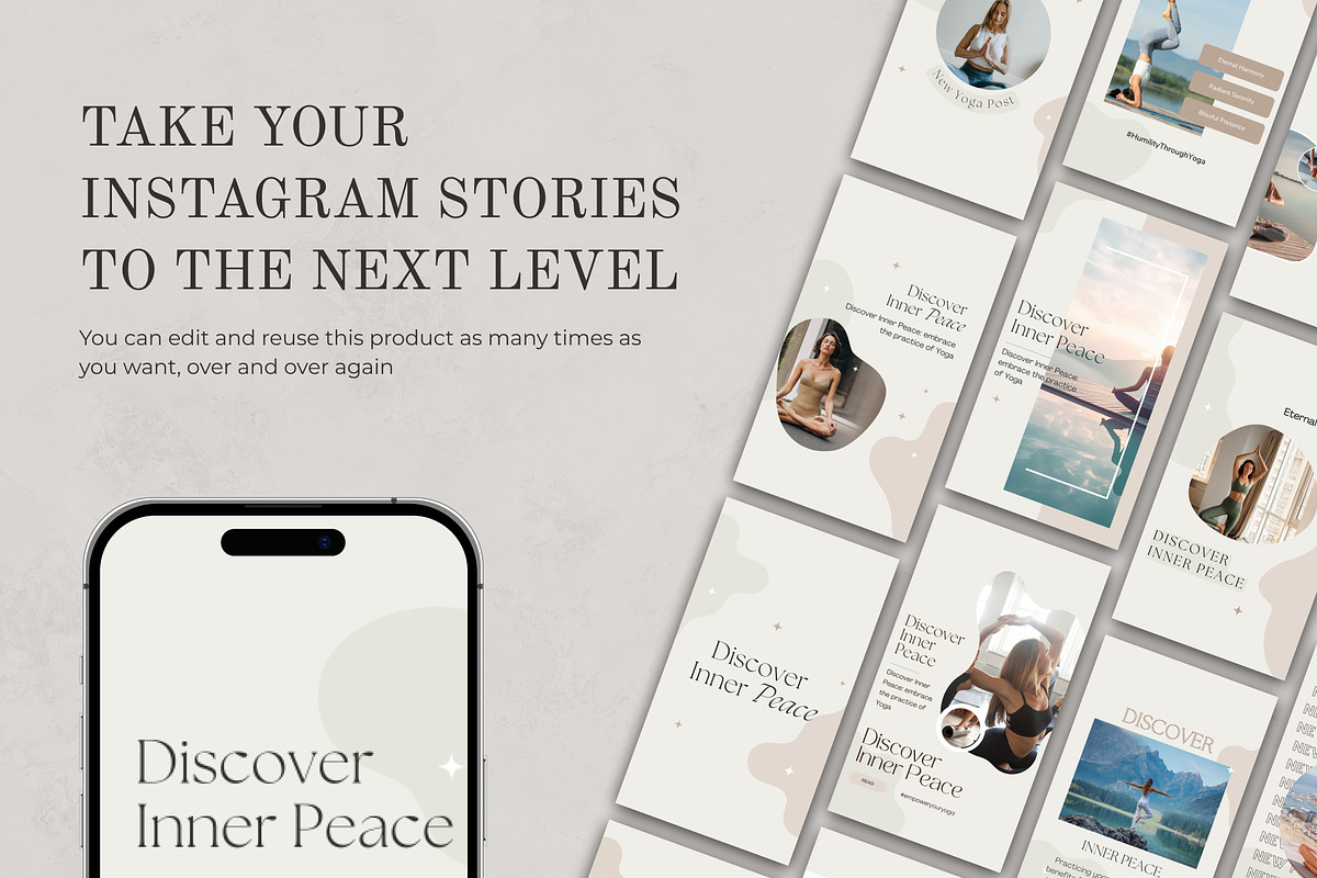 Yoga Instagram Story CANVA, a Social Media Template by VeliusCreativeStudio