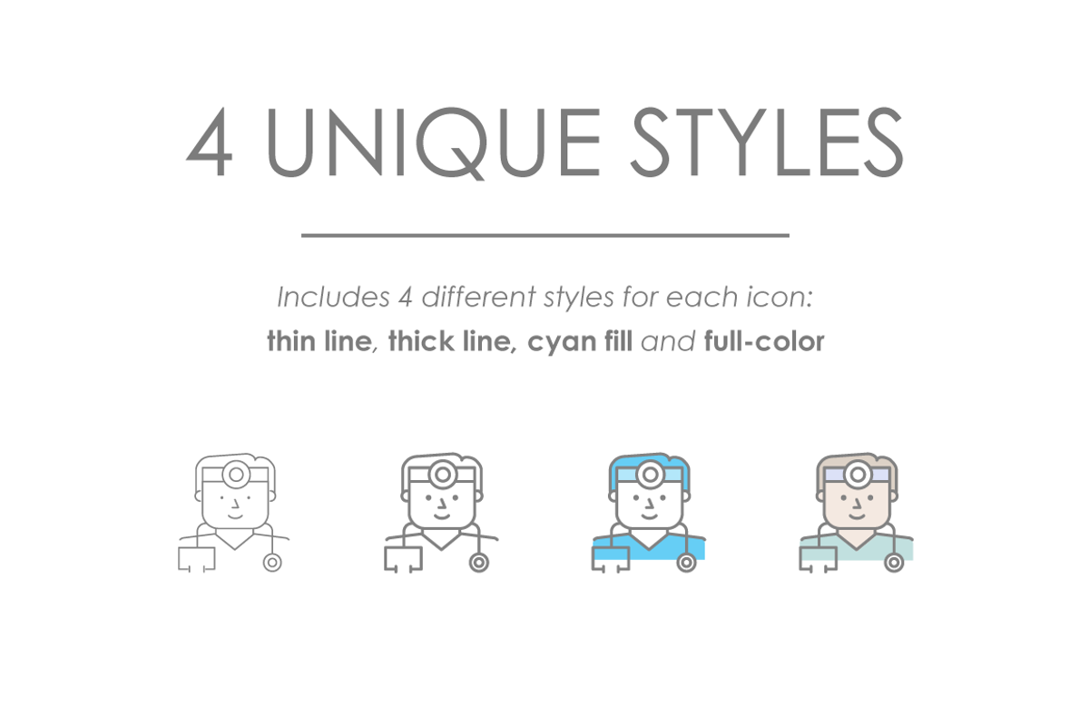 The Doctor Is In - Medical Icon Set, an Outline Icon by Linseed Studio (Photo 2 of 4)