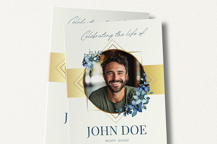 Funeral Program Template Set I Canva