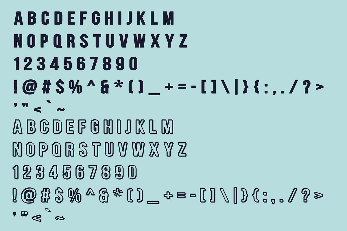 BIG SHOW - Layered 3D font preview 7