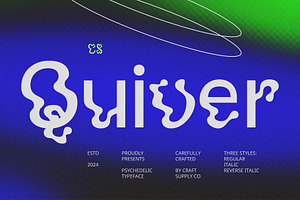 CS Quiver Trippy Font