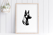 Belgian Malinois SVG - Dog Clip Art, an Illustration by YouniqueArtwork (Thumbnail 4 of 5)