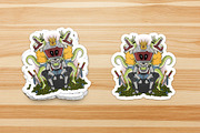 Robot King with Crocodile Girls, a Branding & Logo Template by Judsart (Thumbnail 3 of 3)
