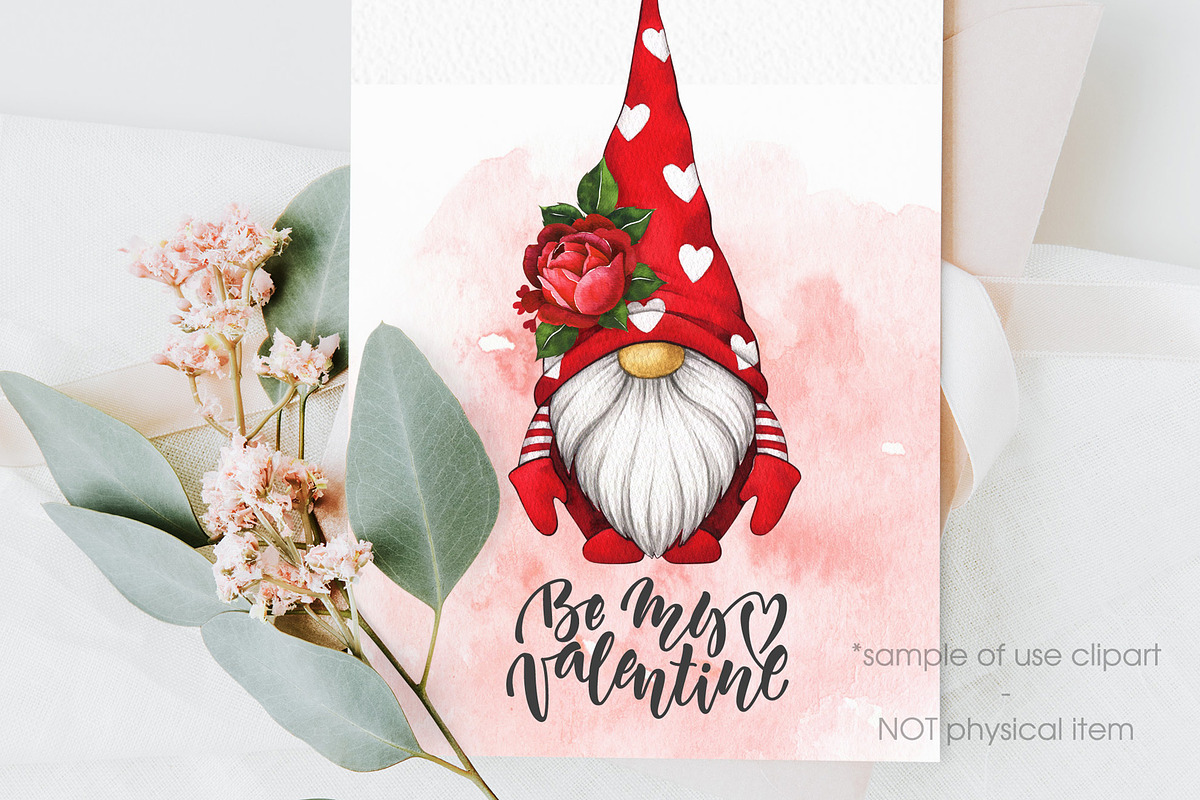 Valentine Gnomes PNG Clipart, an Illustration by Color and Decor (Photo 7 of 7)